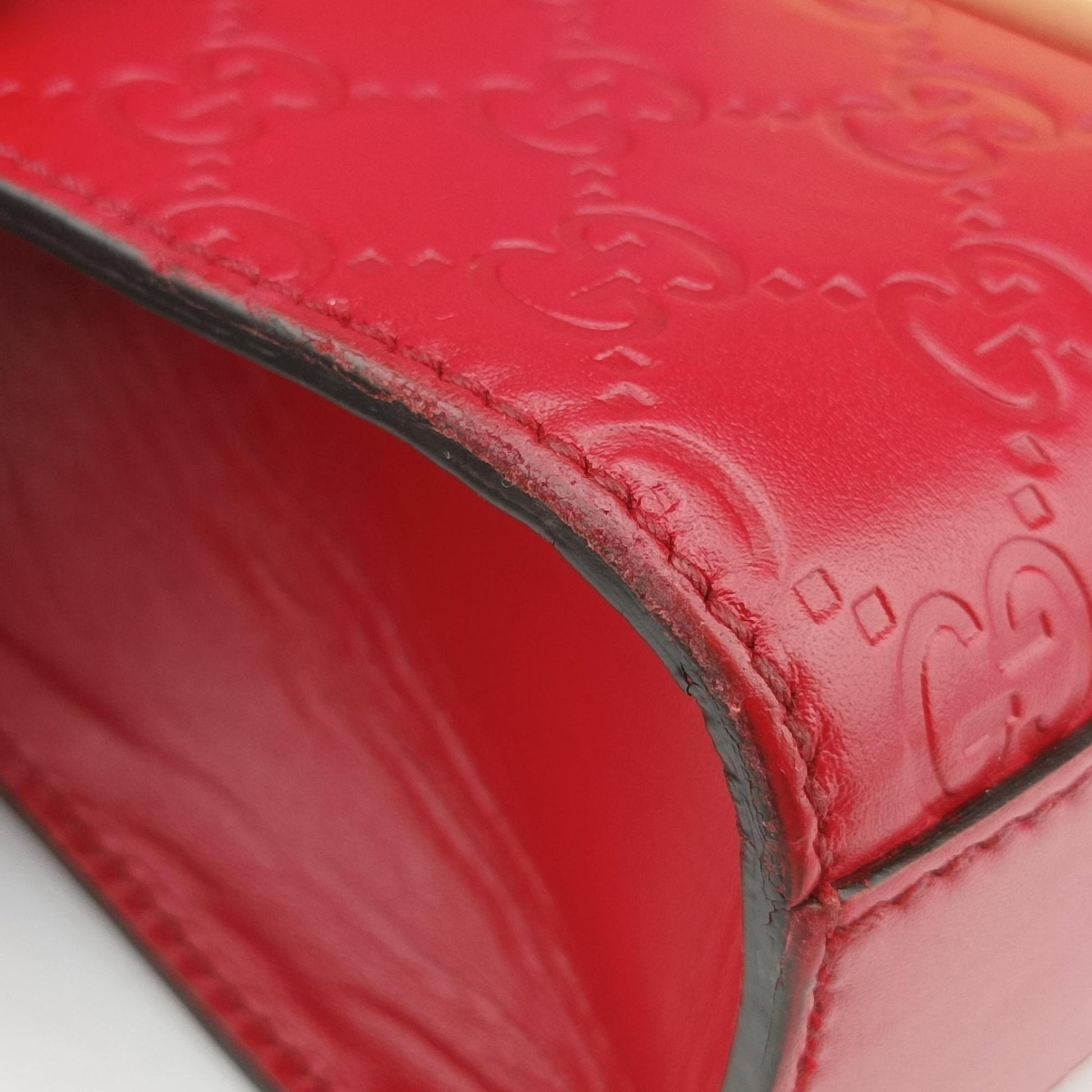 Padlock Red Leather 409487 Lot number unknownパドロック レッド レザー 409487 製番不明