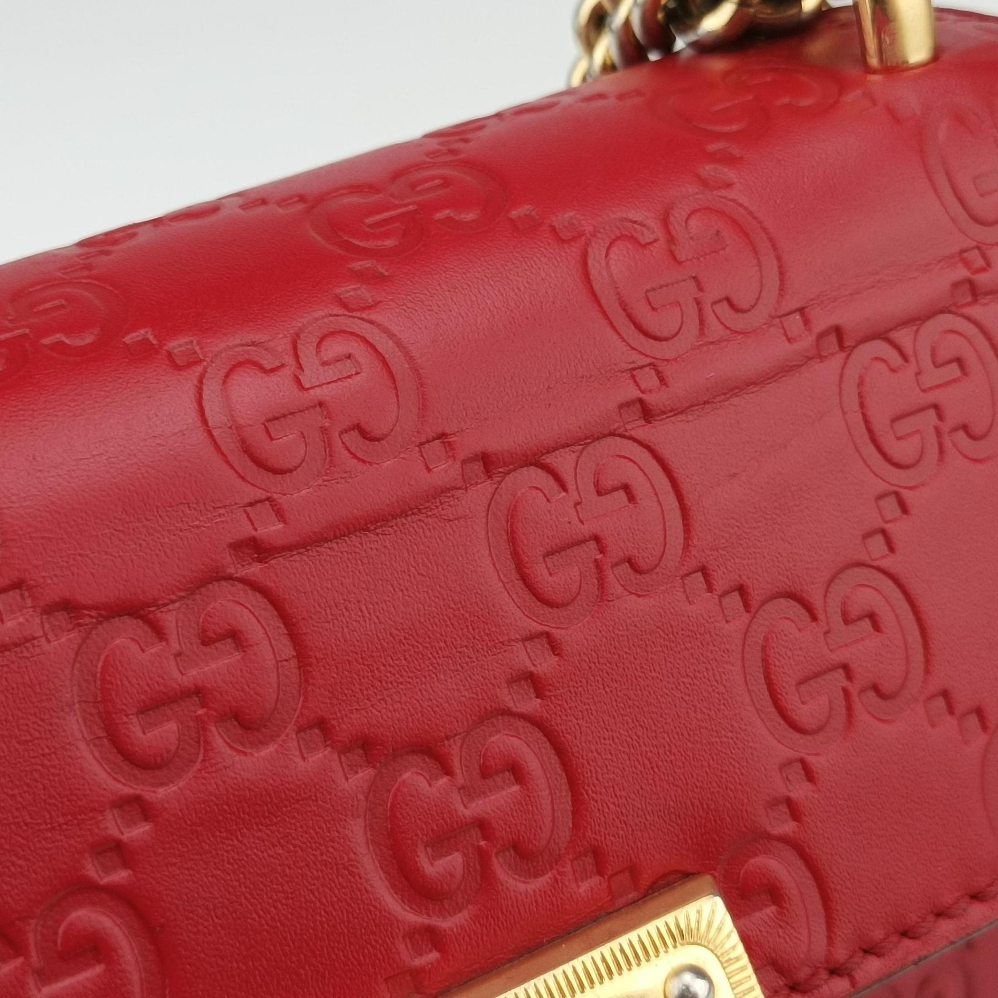 Padlock Red Leather 409487 Lot number unknownパドロック レッド レザー 409487 製番不明