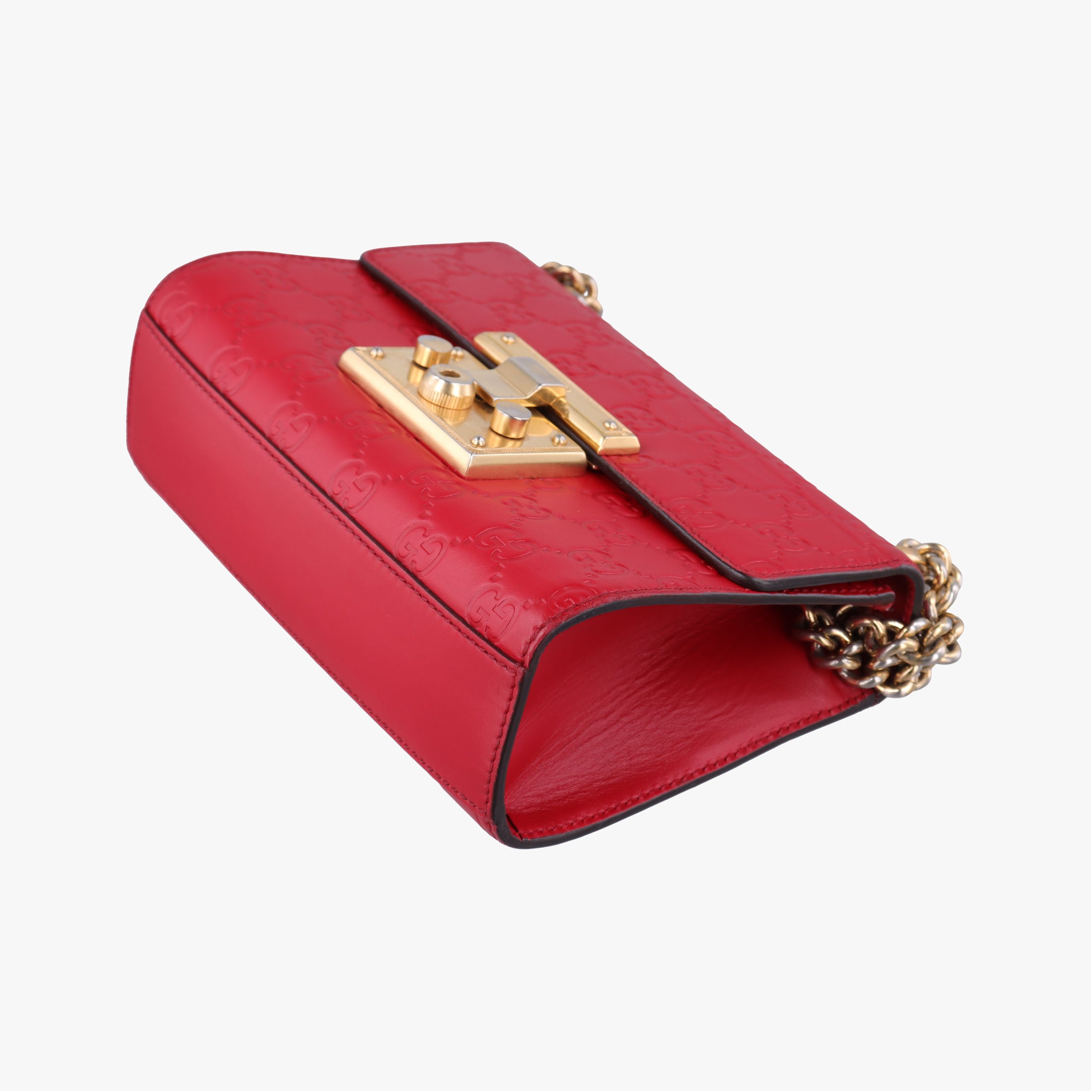 Padlock Red Leather 409487 Lot number unknownパドロック レッド レザー 409487 製番不明