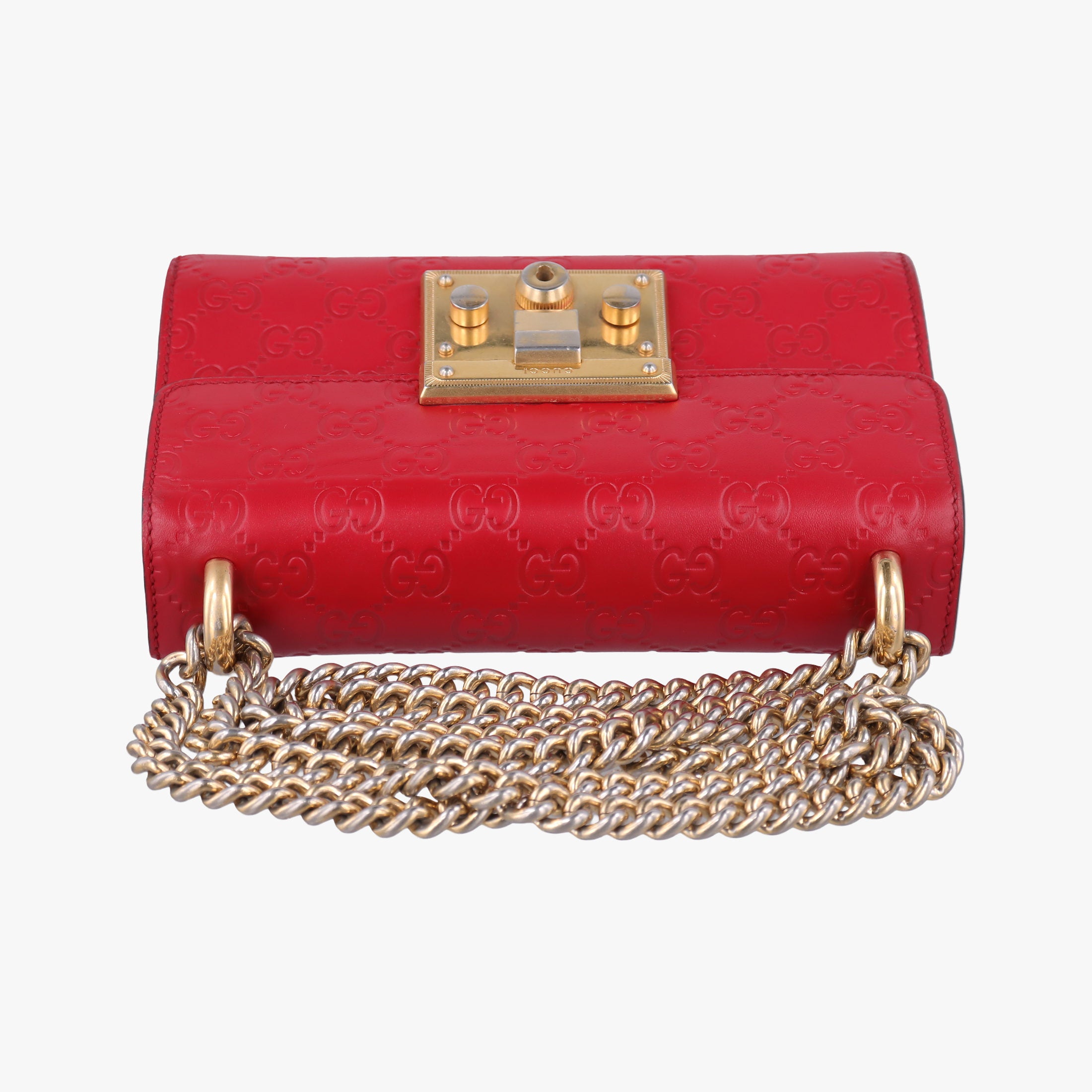 Padlock Red Leather 409487 Lot number unknownパドロック レッド レザー 409487 製番不明