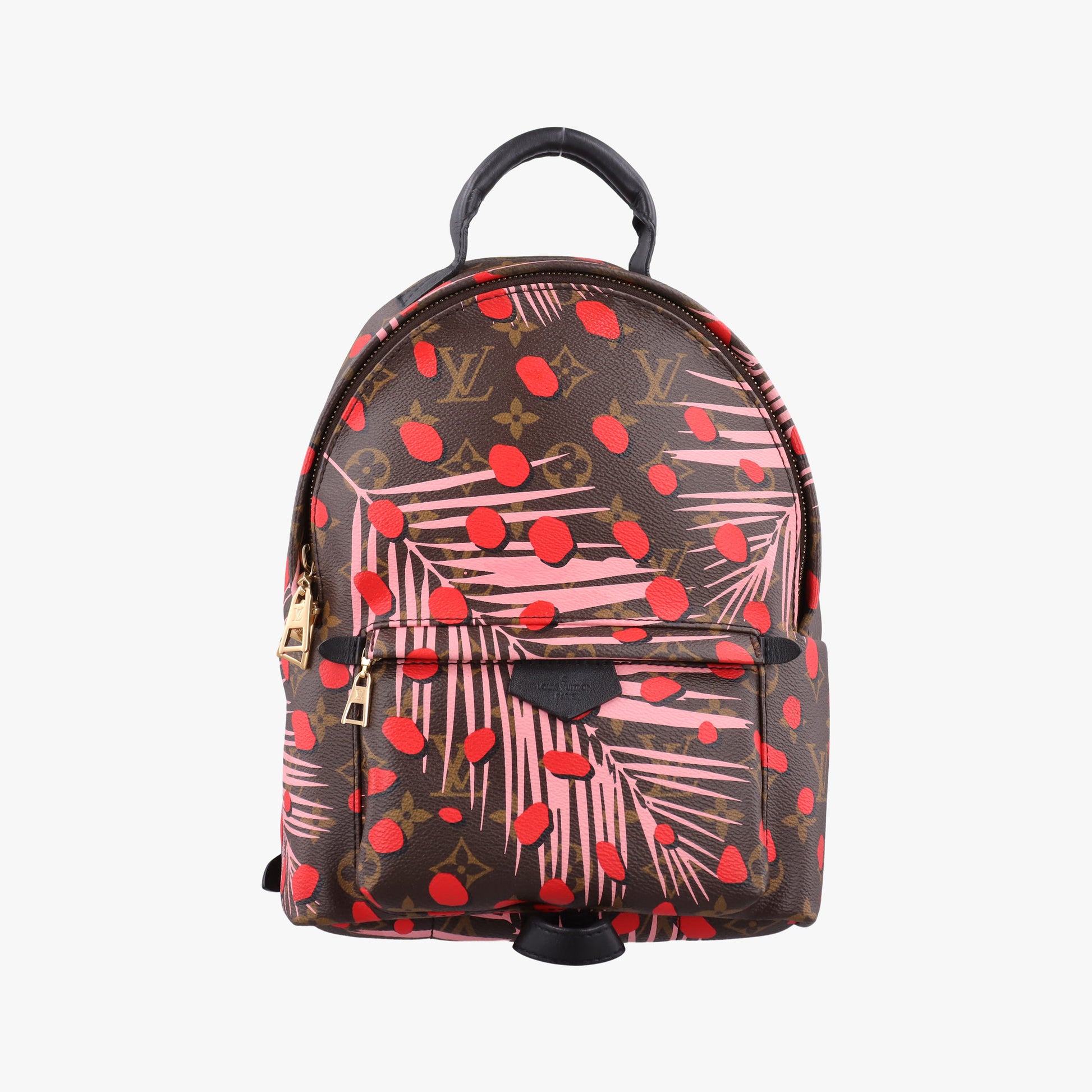 Palm Springs PM brown×SUGAR PINK POPPY Monogram Jungle dot M41981 FL0176パームスプリングス PM マロン×シュガーピンクポピー モノグラム ジャングルドット M41981 FL0176
