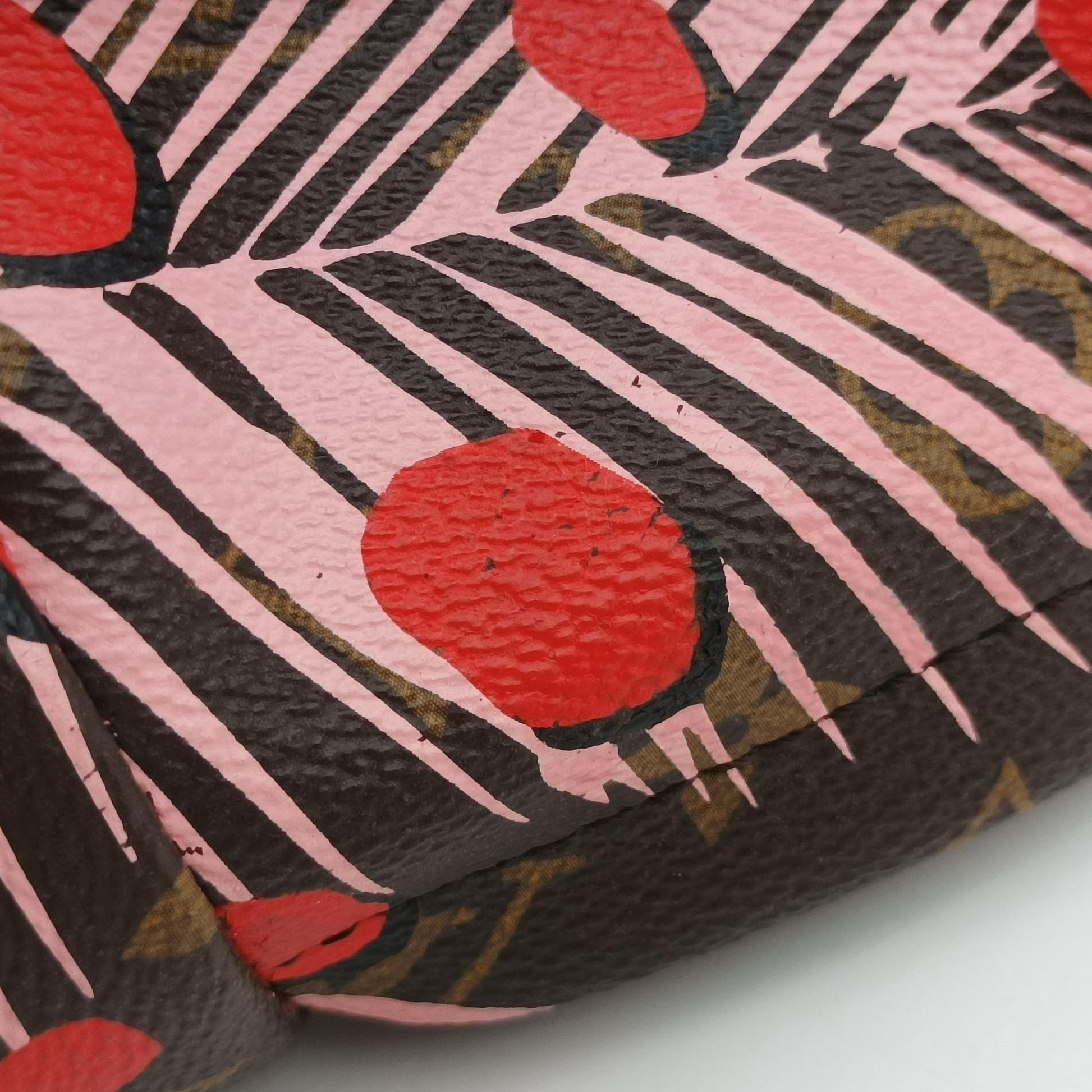 Palm Springs PM brown×SUGAR PINK POPPY Monogram Jungle dot M41981 FL0176パームスプリングス PM マロン×シュガーピンクポピー モノグラム ジャングルドット M41981 FL0176