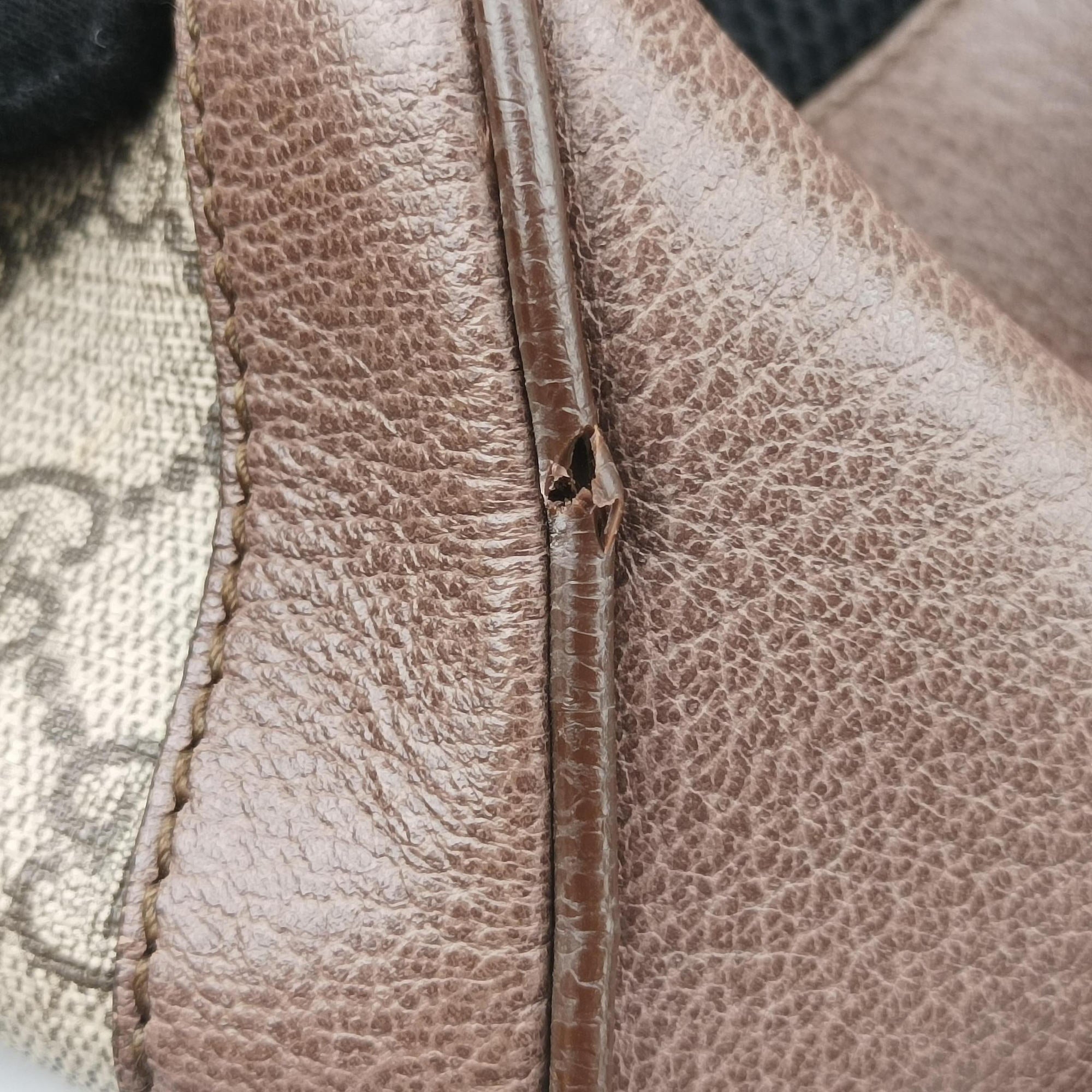 The Three Little Pigs Brown PVC coated canvas×leather 552884 D027876059三匹のこぶた ブラウン PVCコーティングキャンバス×レザー 552884 D027876059