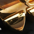 Collier de Chien Blue×golden Leather × GP L SI ▢Qコリエ ド シアン ブルー×ゴールド レザー×GP L SI ▢Q