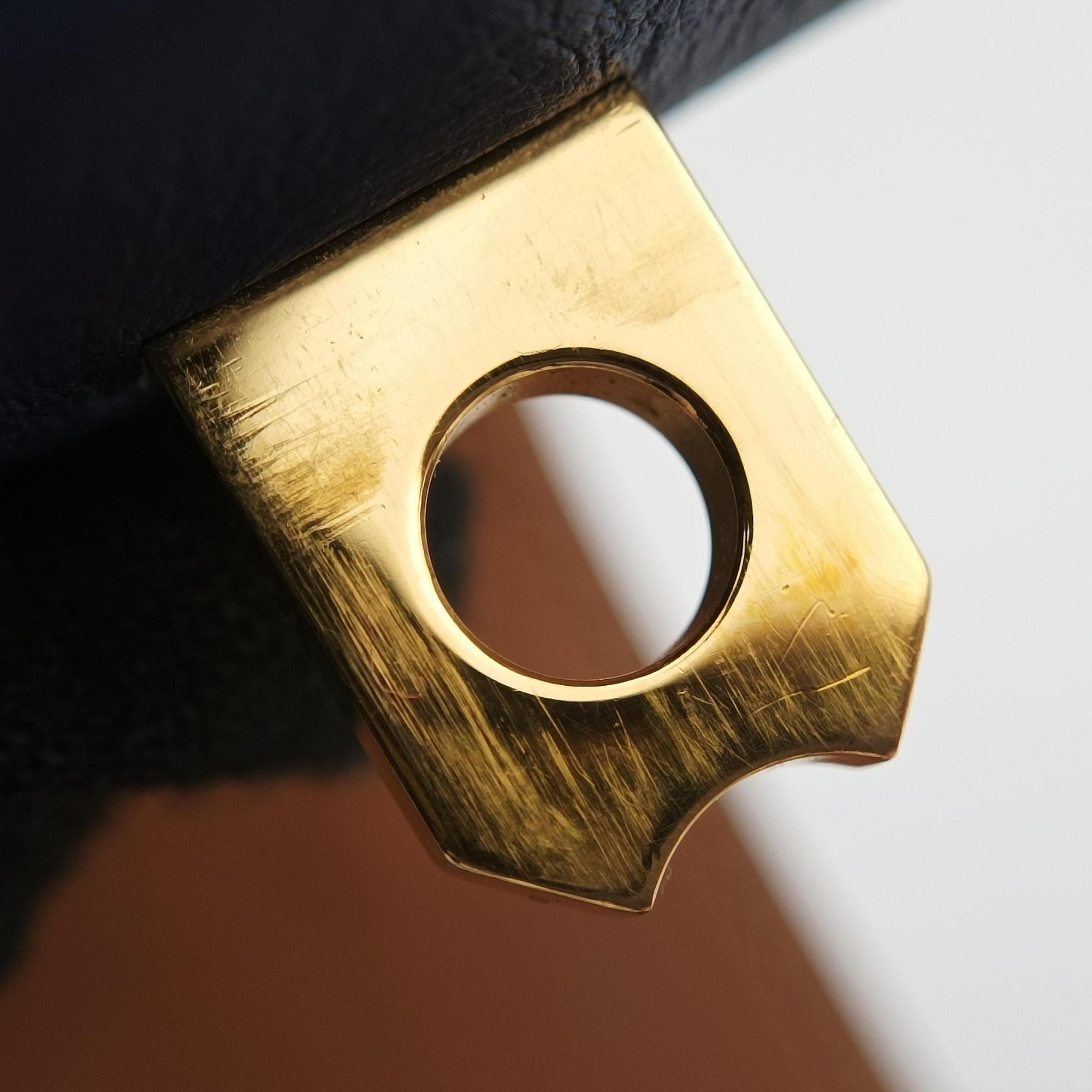Collier de Chien Blue×golden Leather × GP L SI ▢Qコリエ ド シアン ブルー×ゴールド レザー×GP L SI ▢Q
