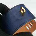 Collier de Chien Blue×golden Leather × GP L SI ▢Qコリエ ド シアン ブルー×ゴールド レザー×GP L SI ▢Q