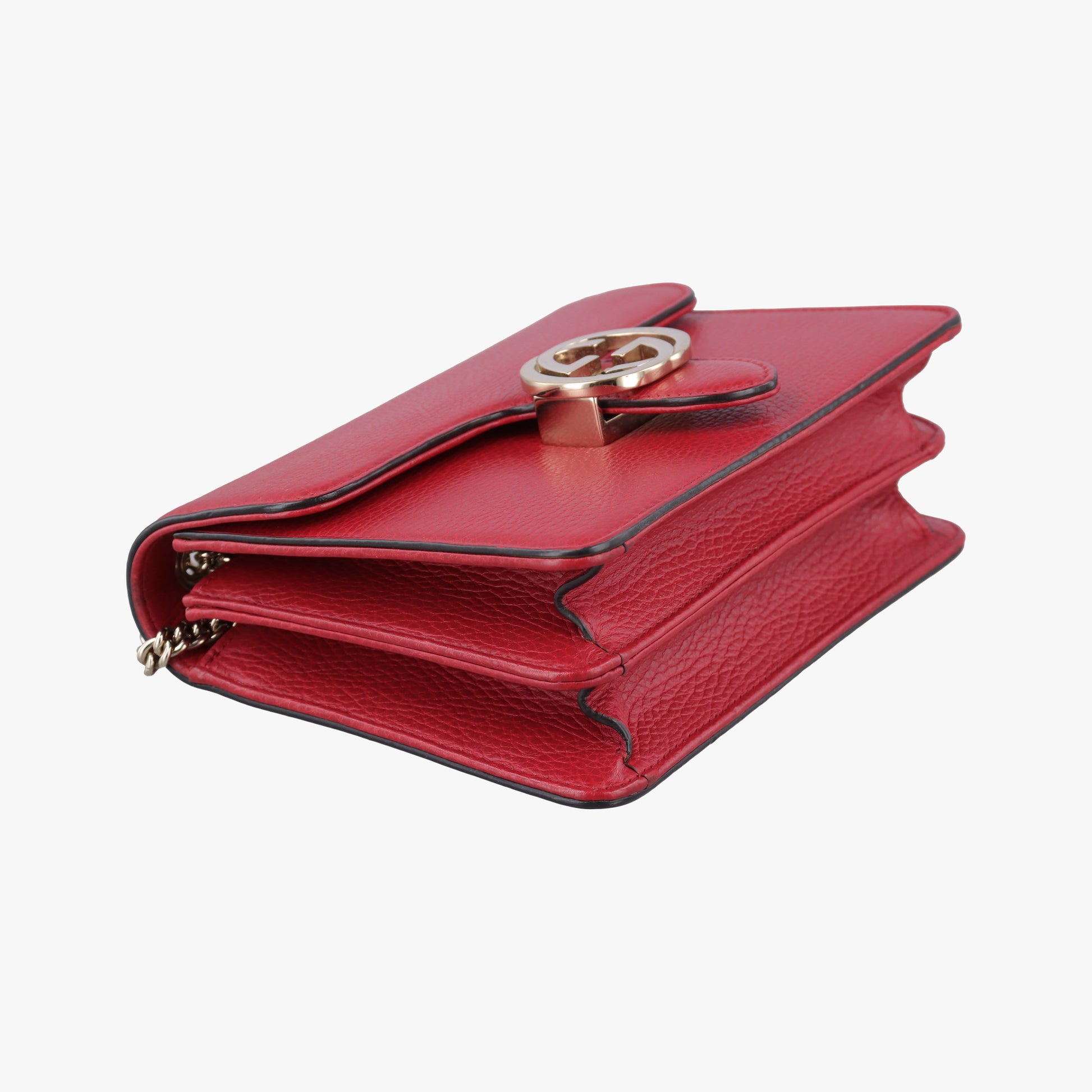 Interlocking G Red Leather 510304 E030237728インターロッキングG レッド レザー 510304 E030237728