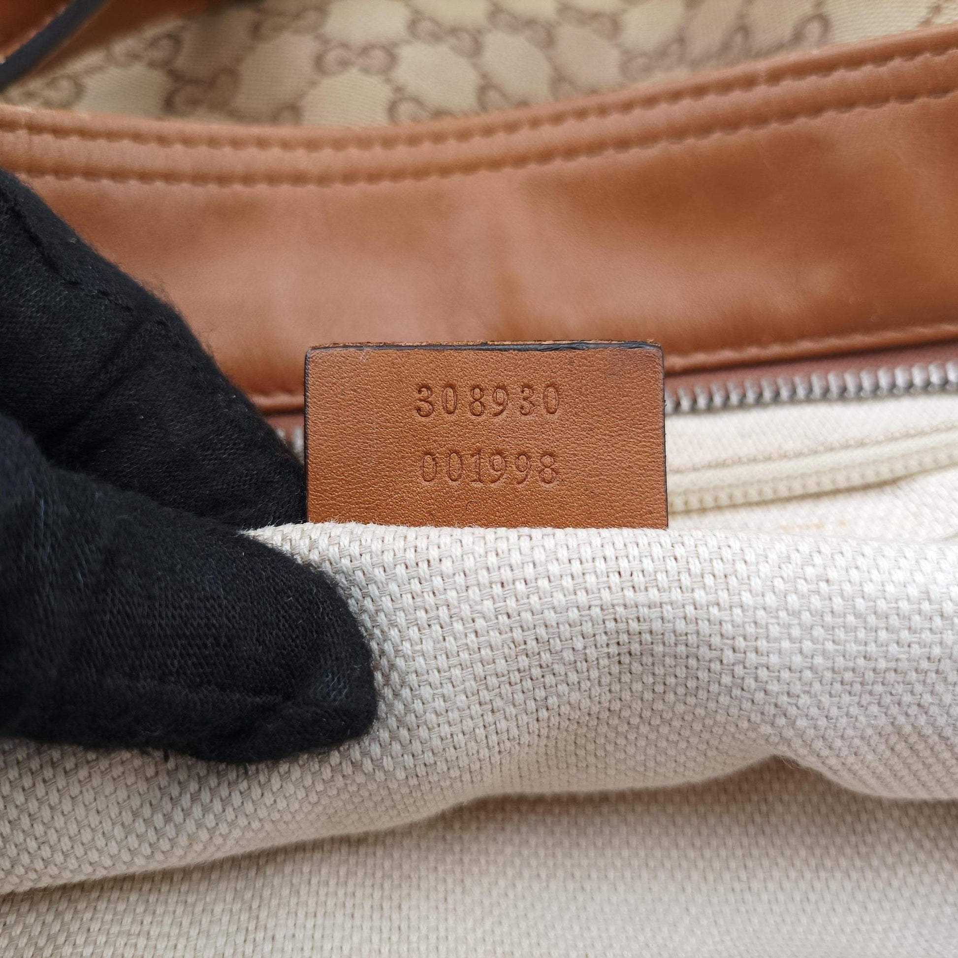 GG Canvas Brown canvas×leather 308930 B013530034GGキャンバス ブラウン キャンバス×レザー 308930 B013530034