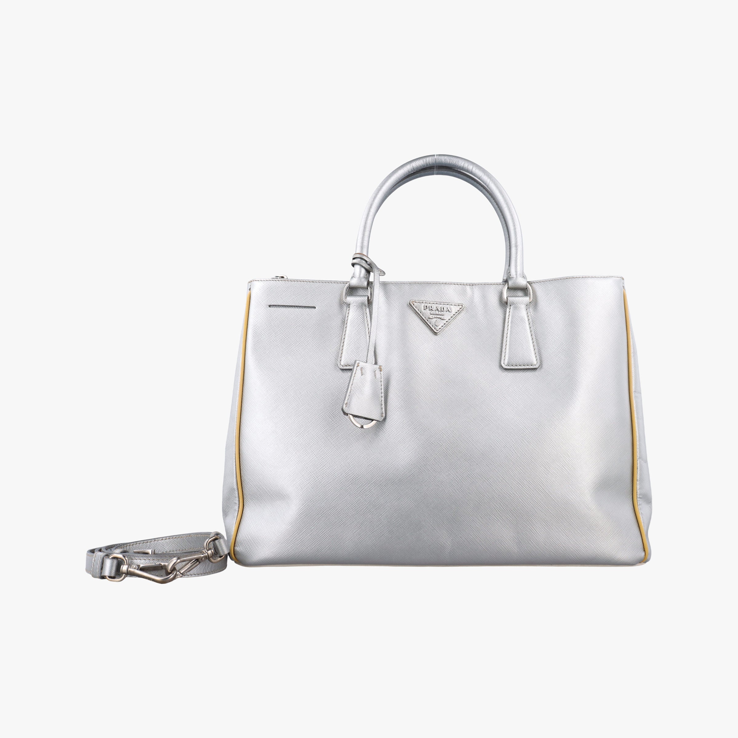 Galleria Silver SAFFIANO Leather BN1874 7 Sガレリア シルバー サフィアーノレザー BN1874 7 S