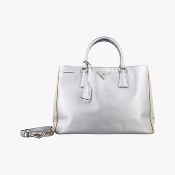 Galleria Silver SAFFIANO Leather BN1874 7 Sガレリア シルバー サフィアーノレザー BN1874 7 S