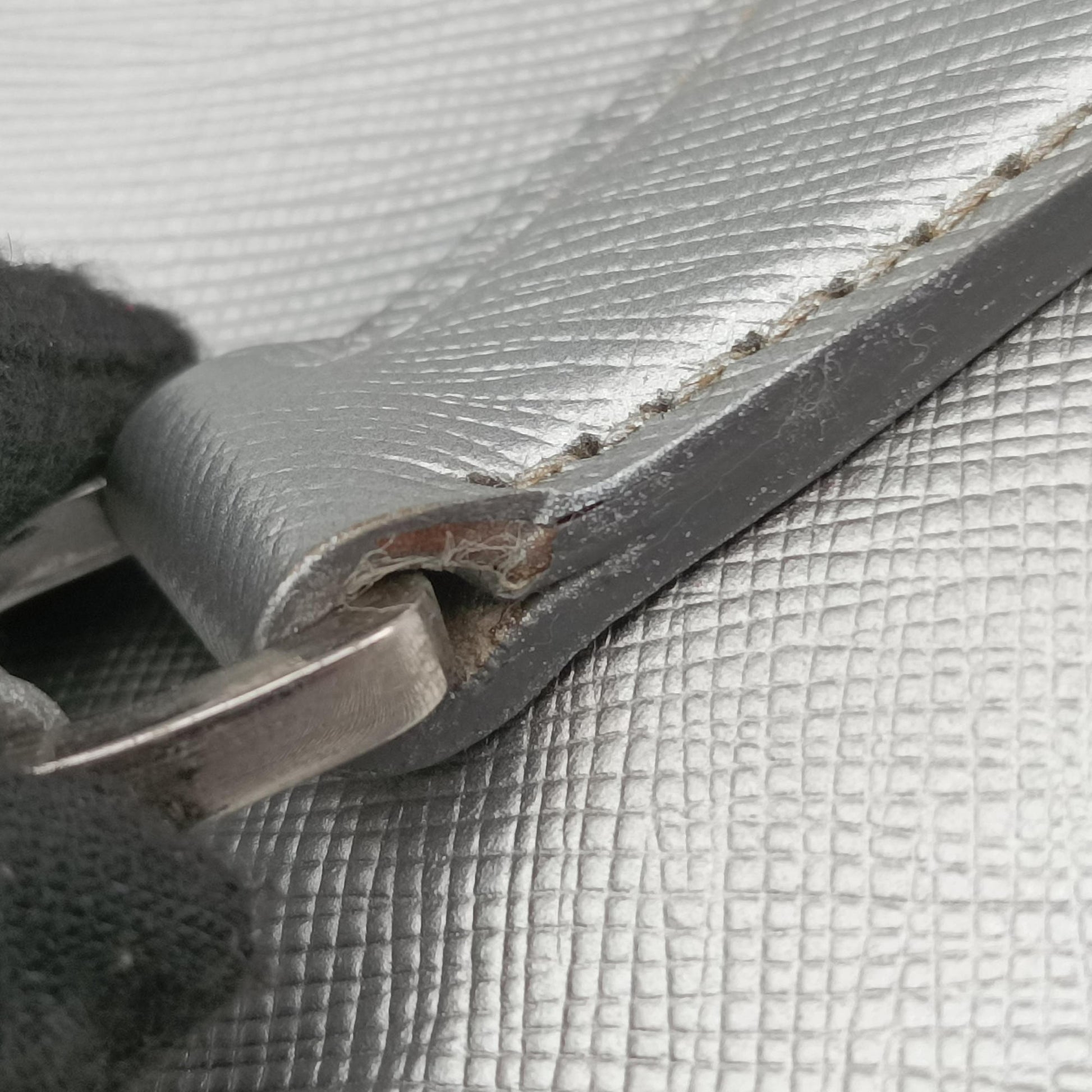 Galleria Silver SAFFIANO Leather BN1874 7 Sガレリア シルバー サフィアーノレザー BN1874 7 S