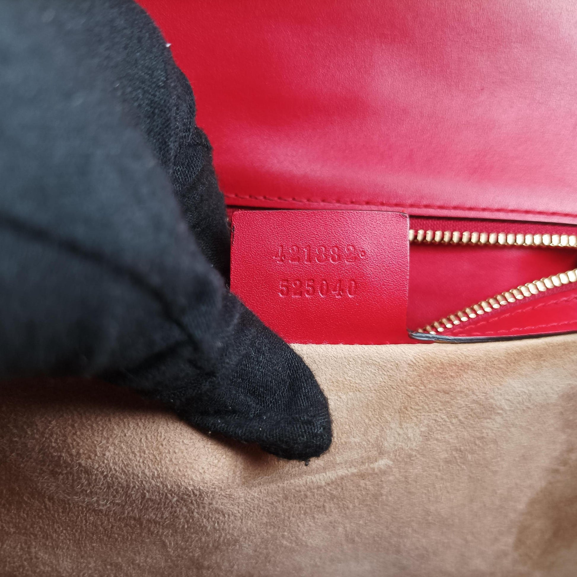 Sylvie Red×navy Leather 421882 A026260090シルヴィ レッド×ネイビー レザー 421882 A026260090