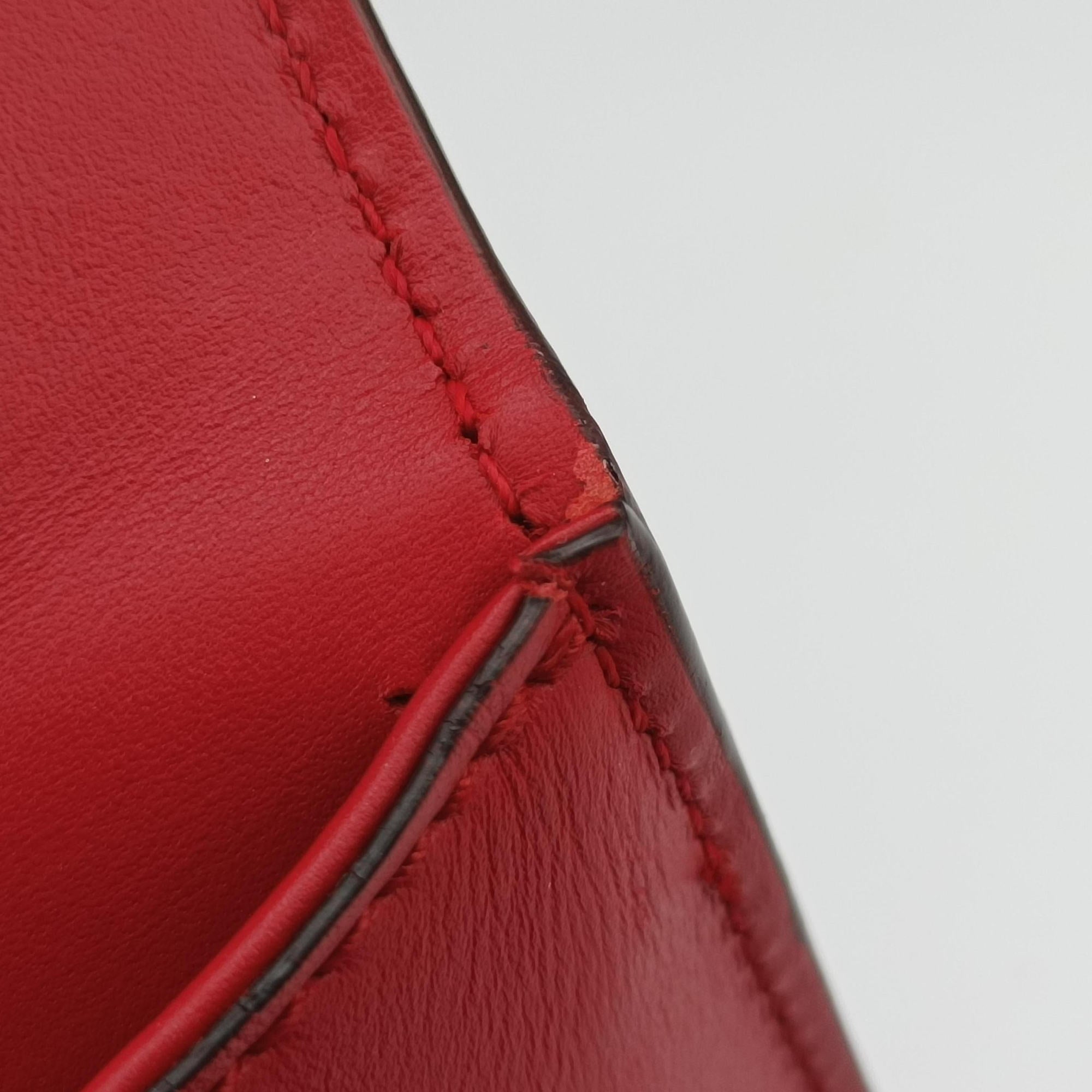 Sylvie Red×navy Leather 421882 A026260090シルヴィ レッド×ネイビー レザー 421882 A026260090