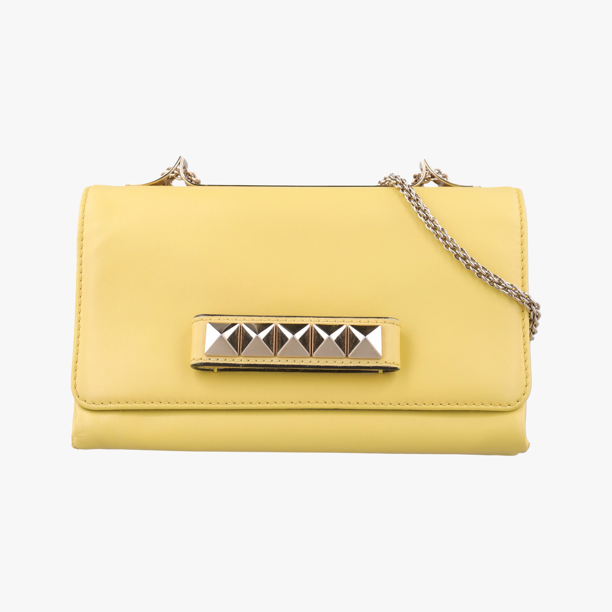 Rockstud Va Va Voom Yellow Leather Lot number unknownロックスタッズ ヴァ ヴァ ヴーム イエロー レザー 製番不明