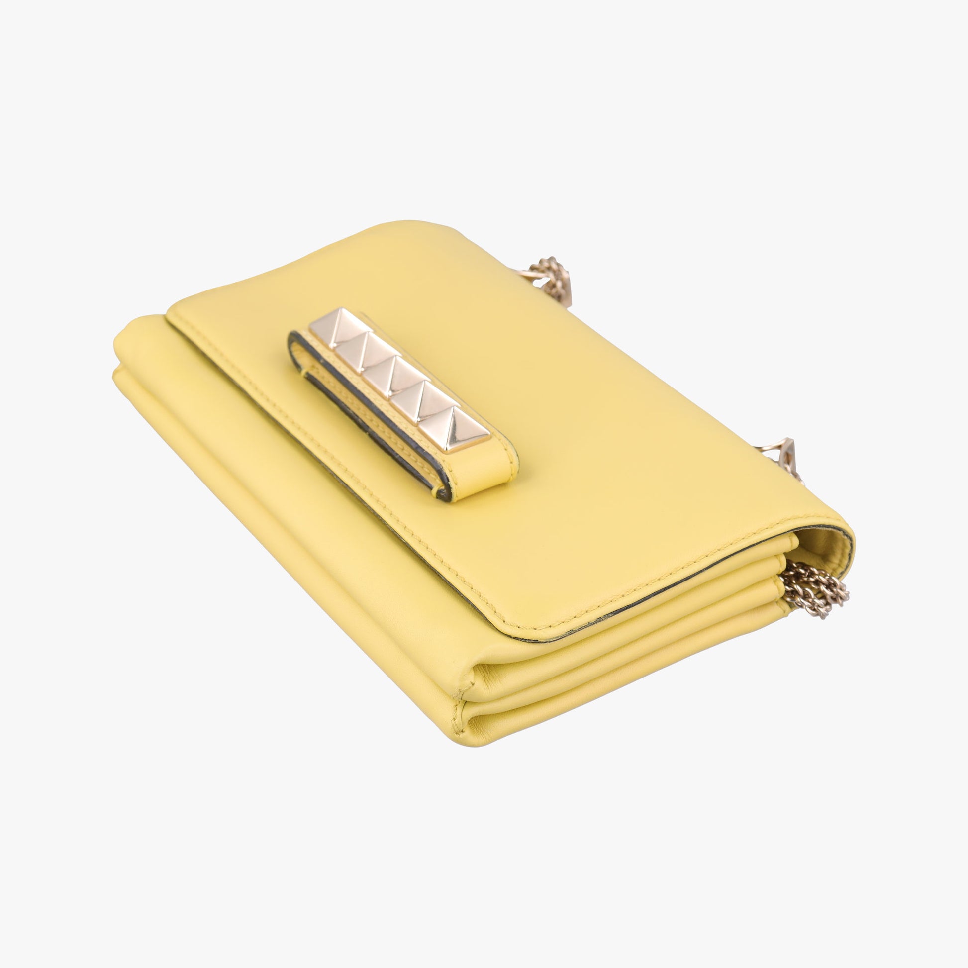 Rockstud Va Va Voom Yellow Leather Lot number unknownロックスタッズ ヴァ ヴァ ヴーム イエロー レザー 製番不明