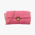 Chain Quilting Flap Pink nylon 194チェーン キルティング フラップ ピンク ナイロン 194