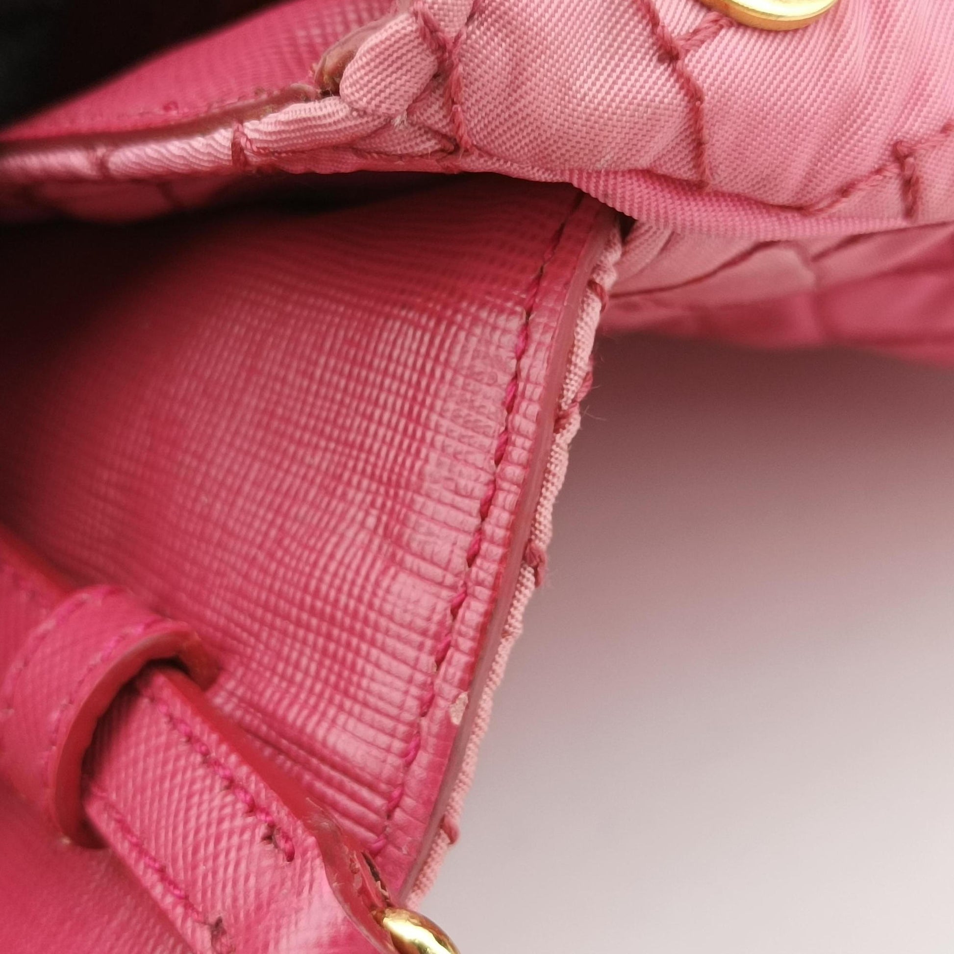 Chain Quilting Flap Pink nylon 194チェーン キルティング フラップ ピンク ナイロン 194