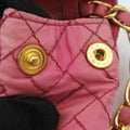 Chain Quilting Flap Pink nylon 194チェーン キルティング フラップ ピンク ナイロン 194