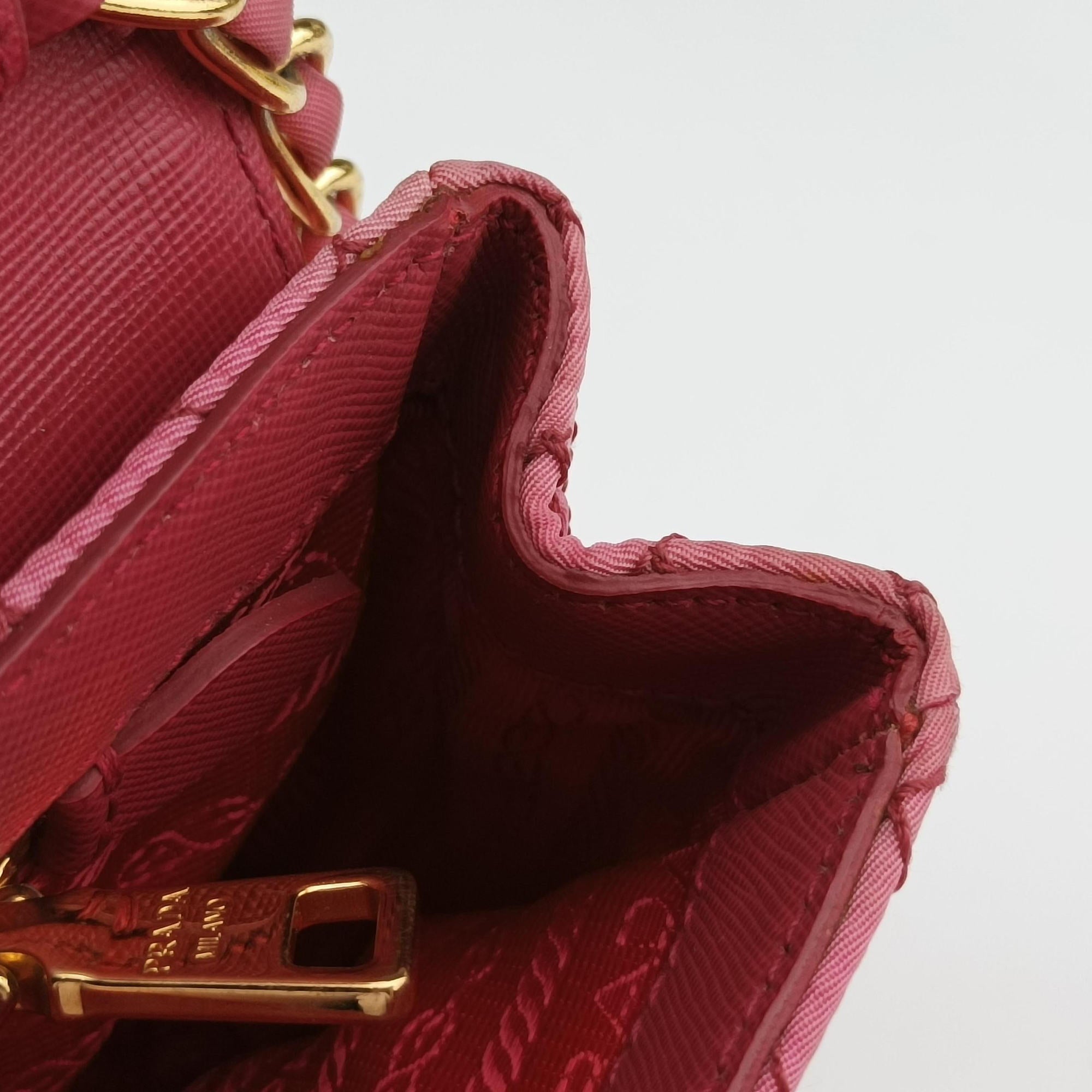 Chain Quilting Flap Pink nylon 194チェーン キルティング フラップ ピンク ナイロン 194