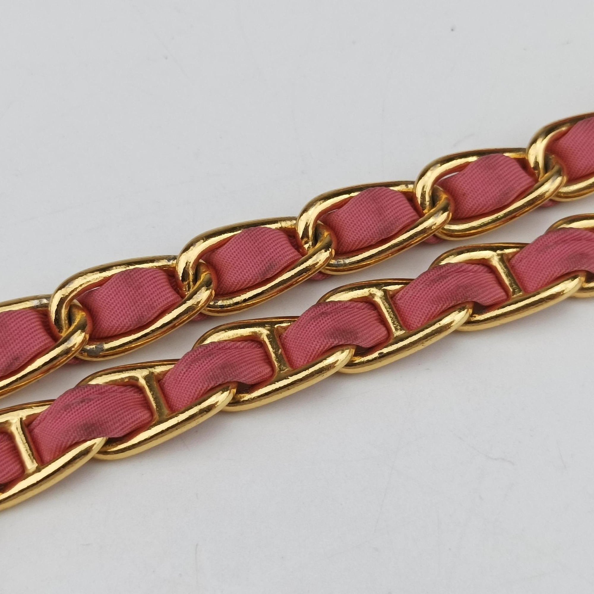 Chain Quilting Flap Pink nylon 194チェーン キルティング フラップ ピンク ナイロン 194
