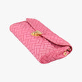 Chain Quilting Flap Pink nylon 194チェーン キルティング フラップ ピンク ナイロン 194