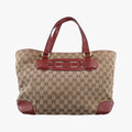 GG Canvas Sherry Red×Beige canvas×leather 296850 C012135459GGキャンバス シェリー レッド×ベージュ キャンバス×レザー 296850 C012135459