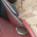 GG Canvas Sherry Red×Beige canvas×leather 296850 C012135459GGキャンバス シェリー レッド×ベージュ キャンバス×レザー 296850 C012135459