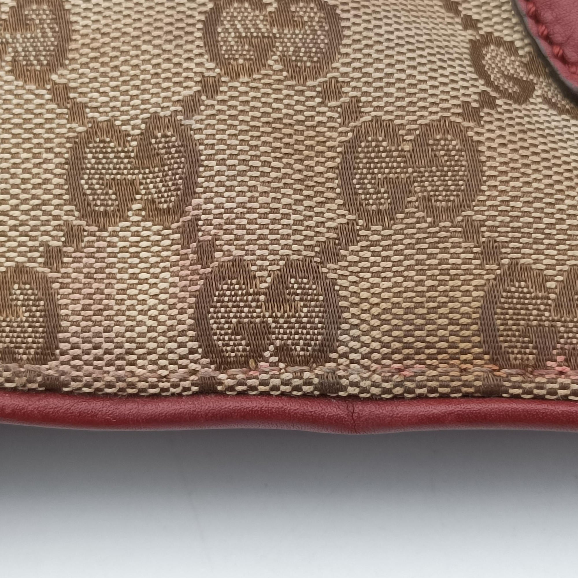 GG Canvas Sherry Red×Beige canvas×leather 296850 C012135459GGキャンバス シェリー レッド×ベージュ キャンバス×レザー 296850 C012135459