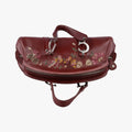 Romantic Flowers Burgundy Leather 07-MA-0045ロマンティックフラワー ワインレッド レザー 07-MA-0045