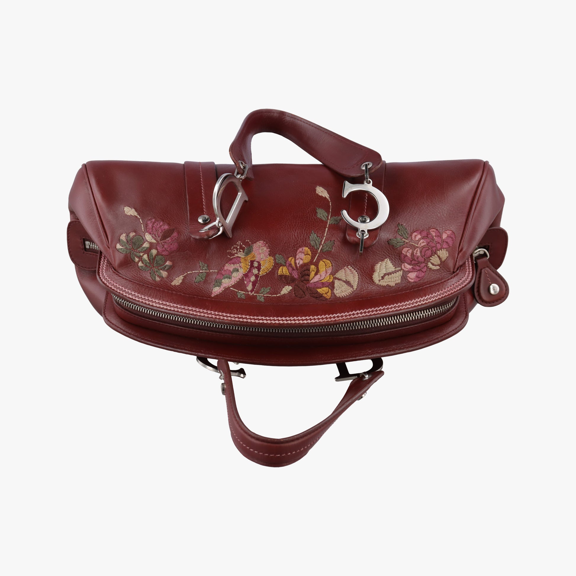 Romantic Flowers Burgundy Leather 07-MA-0045ロマンティックフラワー ワインレッド レザー 07-MA-0045