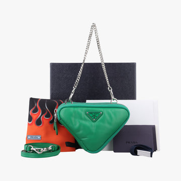 triangle mini Green Leather 62トライアングル ミニ グリーン レザー 62