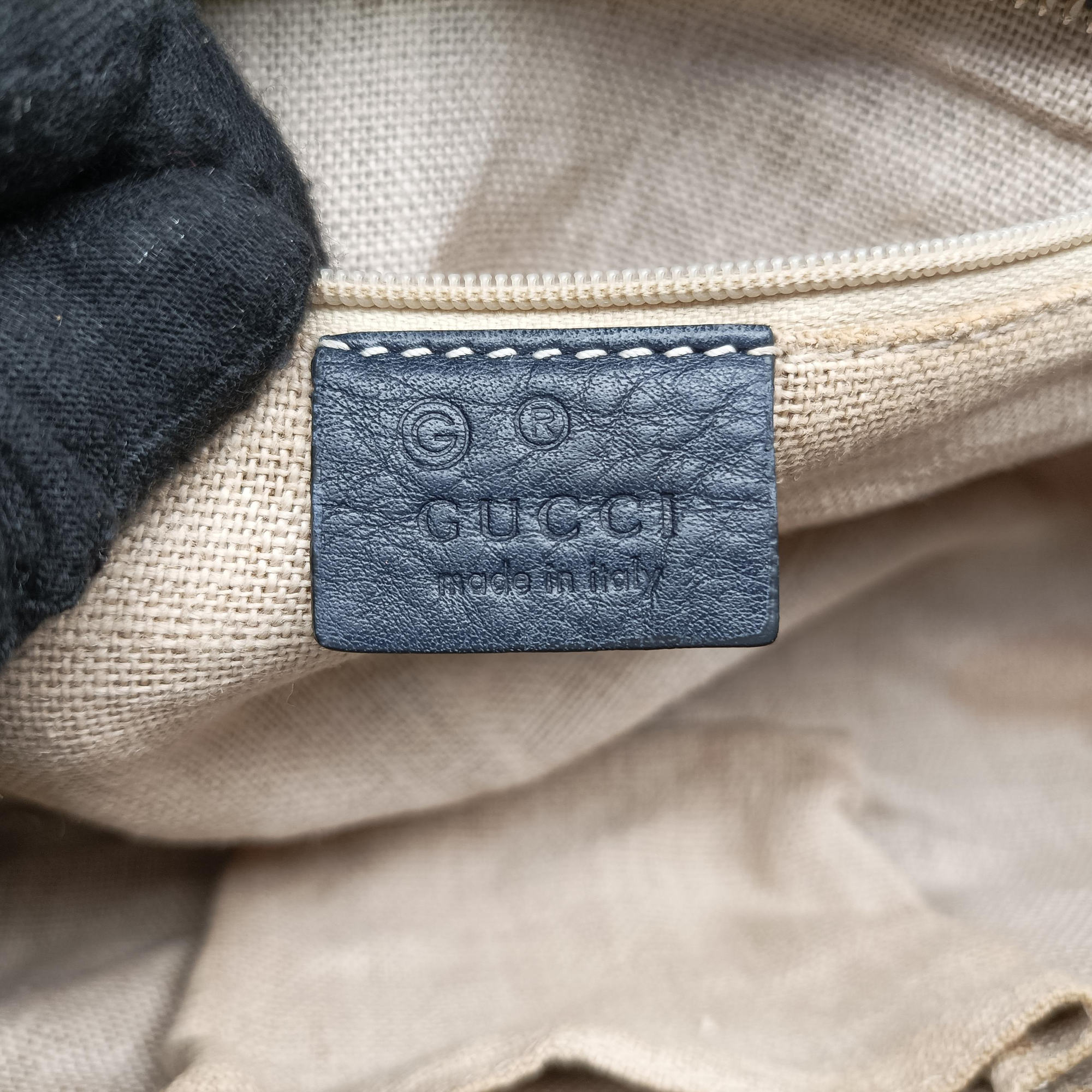 Microguccissima Navy Leather 510289 F025218396マイクログッチシマ ネイビー レザー 510289 F025218396