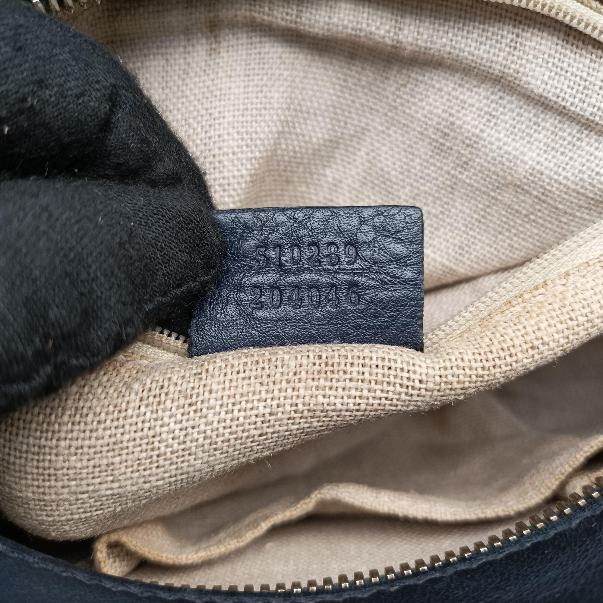 Microguccissima Navy Leather 510289 F025218396マイクログッチシマ ネイビー レザー 510289 F025218396