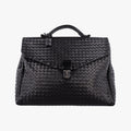 Intrecciato Black lambskin B00885237Gイントレチャート ブラック ラムスキン B00885237G