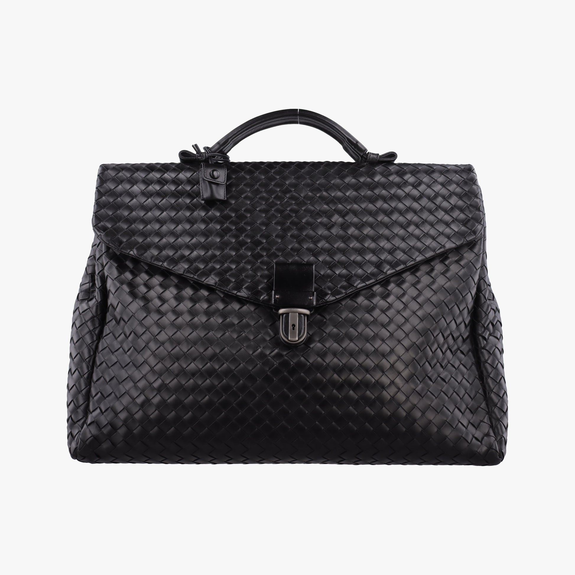 Intrecciato Black lambskin B00885237Gイントレチャート ブラック ラムスキン B00885237G