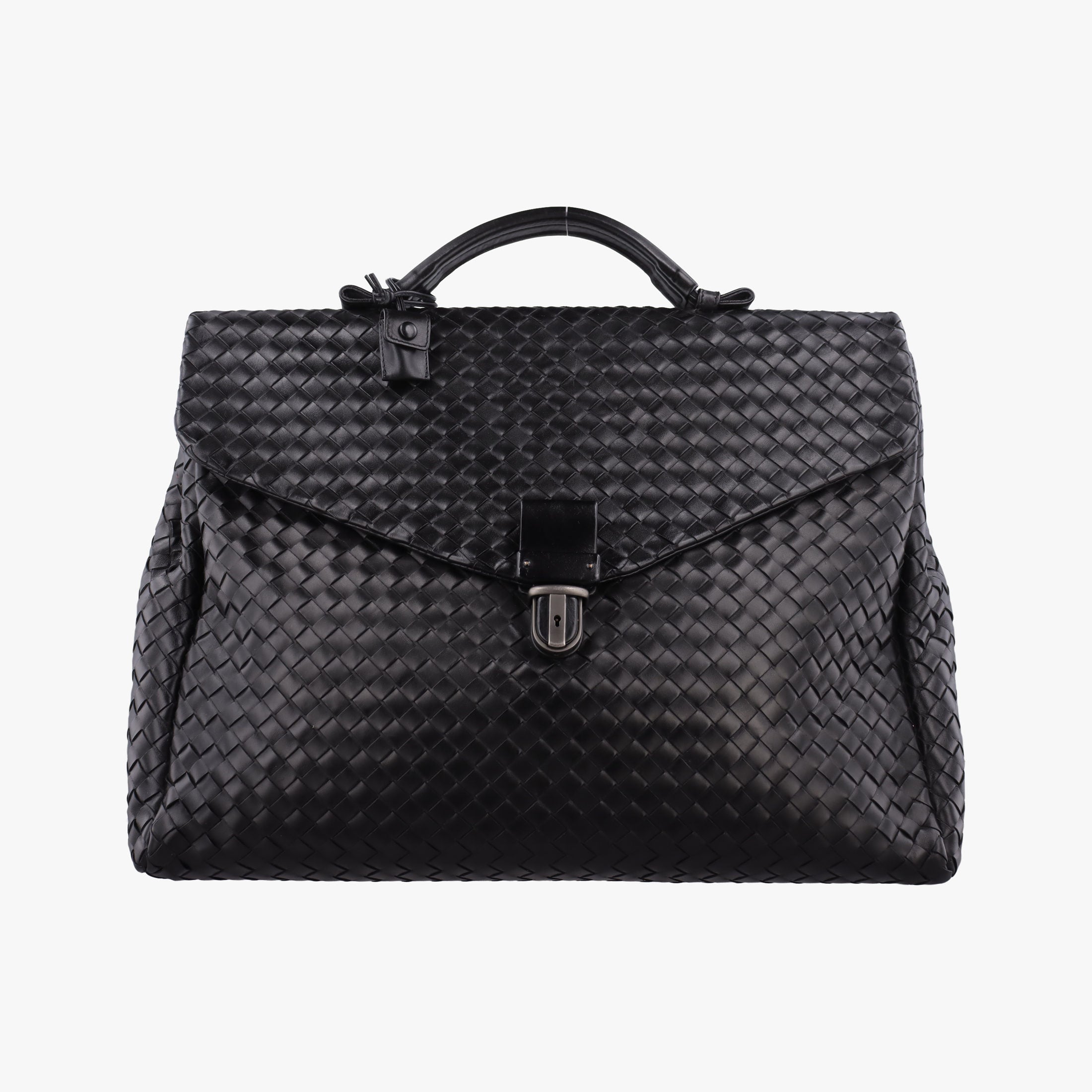 Intrecciato Black lambskin B00885237Gイントレチャート ブラック ラムスキン B00885237G