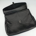 Intrecciato Black lambskin B00885237Gイントレチャート ブラック ラムスキン B00885237G