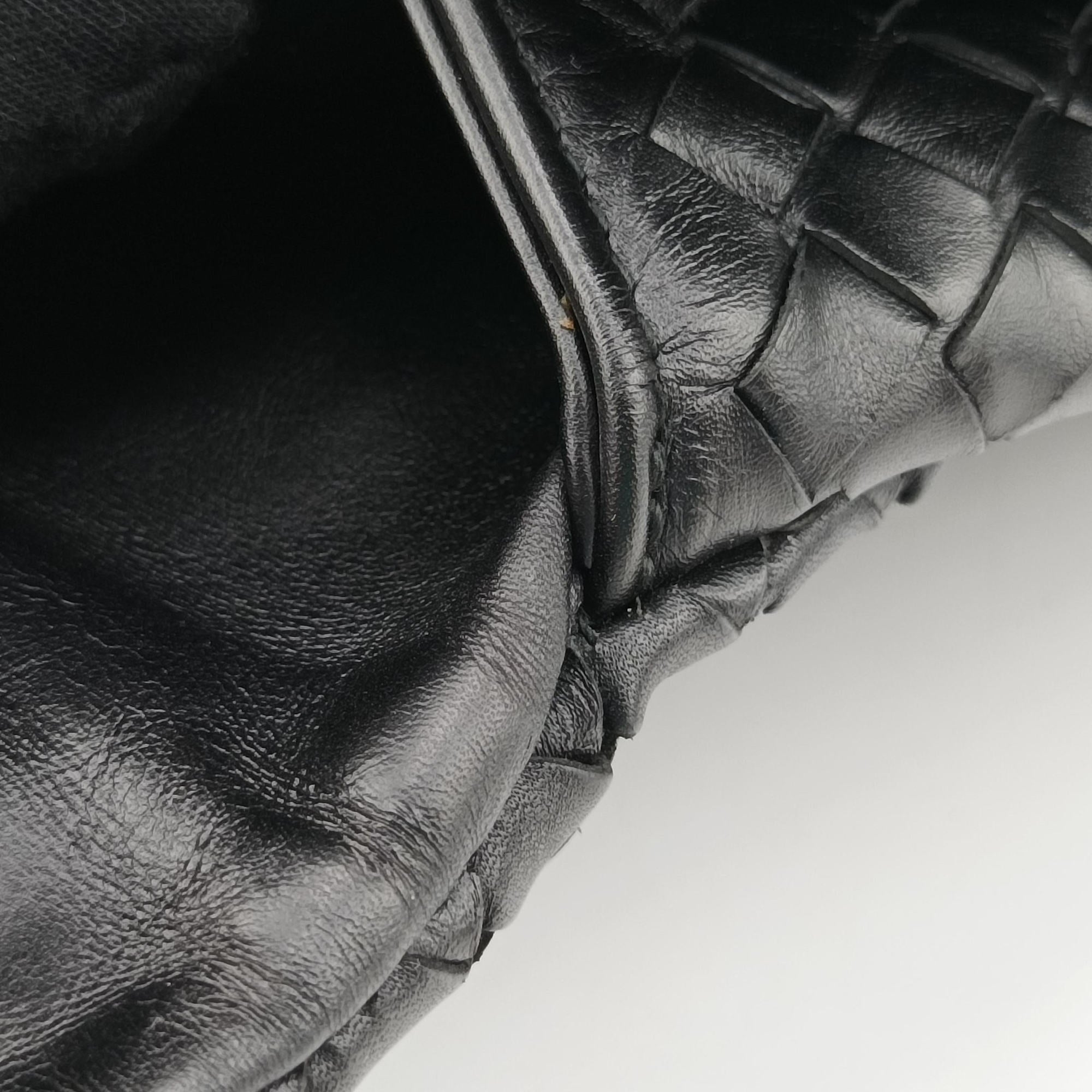 Intrecciato Black lambskin B00885237Gイントレチャート ブラック ラムスキン B00885237G