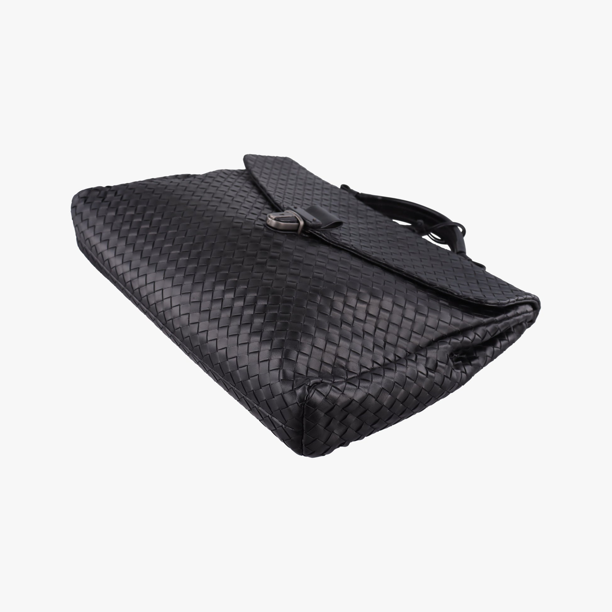 Intrecciato Black lambskin B00885237Gイントレチャート ブラック ラムスキン B00885237G