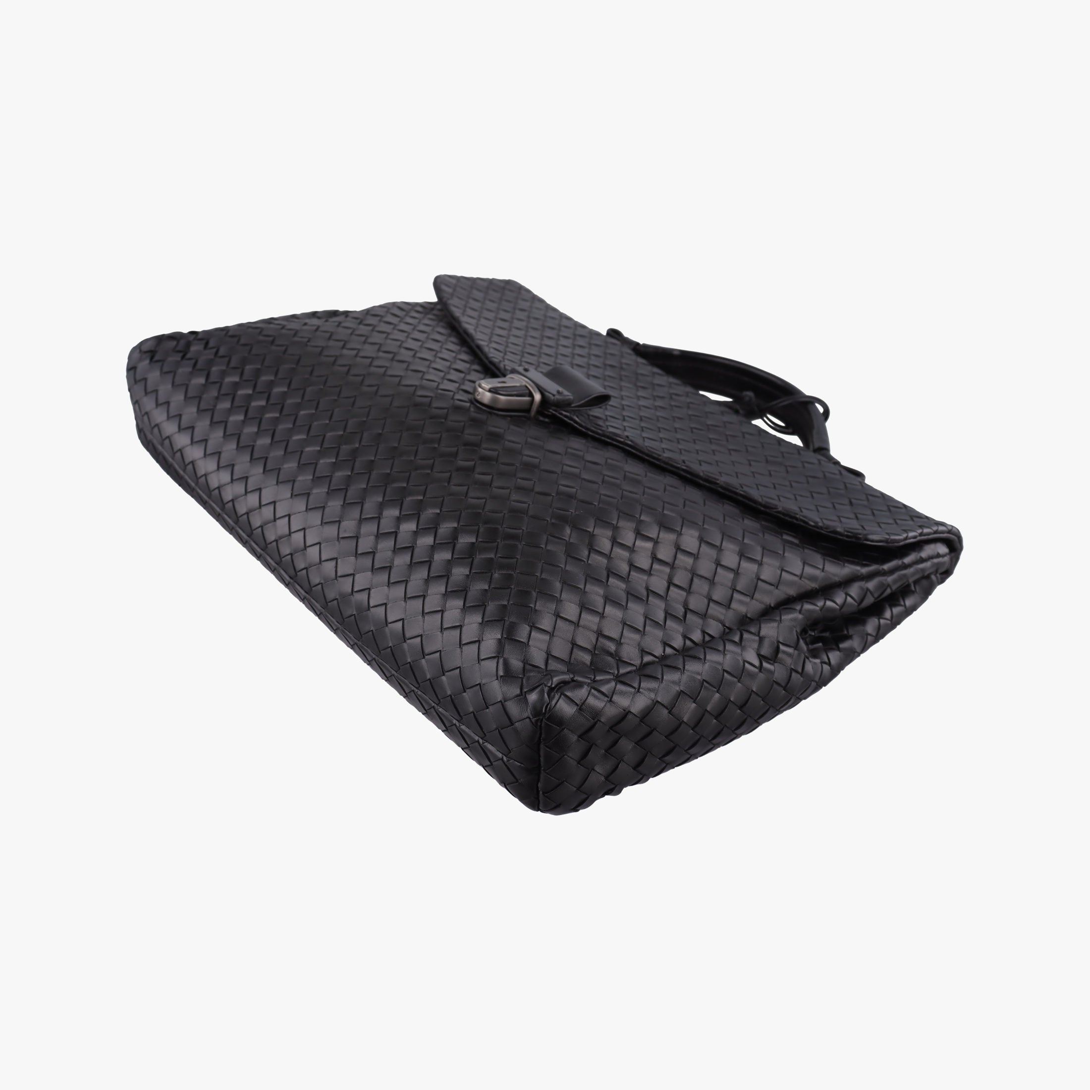 Intrecciato Black lambskin B00885237Gイントレチャート ブラック ラムスキン B00885237G