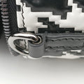 Houndstooth vanity bag Black and White Leather 56-MA-0272千鳥格子バニティバッグ ブラック×ホワイト レザー 56-MA-0272