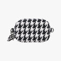 Houndstooth vanity bag Black and White Leather 56-MA-0272千鳥格子バニティバッグ ブラック×ホワイト レザー 56-MA-0272