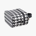 Houndstooth vanity bag Black and White Leather 56-MA-0272千鳥格子バニティバッグ ブラック×ホワイト レザー 56-MA-0272