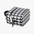 Houndstooth vanity bag Black and White Leather 56-MA-0272千鳥格子バニティバッグ ブラック×ホワイト レザー 56-MA-0272