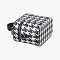 Houndstooth vanity bag Black and White Leather 56-MA-0272千鳥格子バニティバッグ ブラック×ホワイト レザー 56-MA-0272