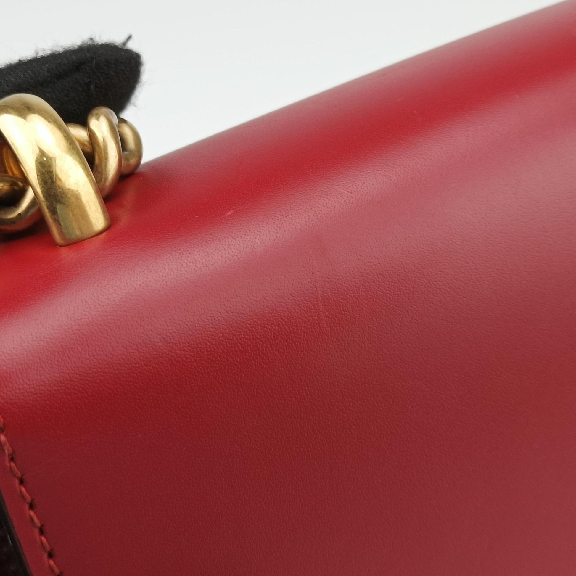 GG Marmont Red Leather 431384 E019735737GGマーモント レッド レザー 431384 E019735737