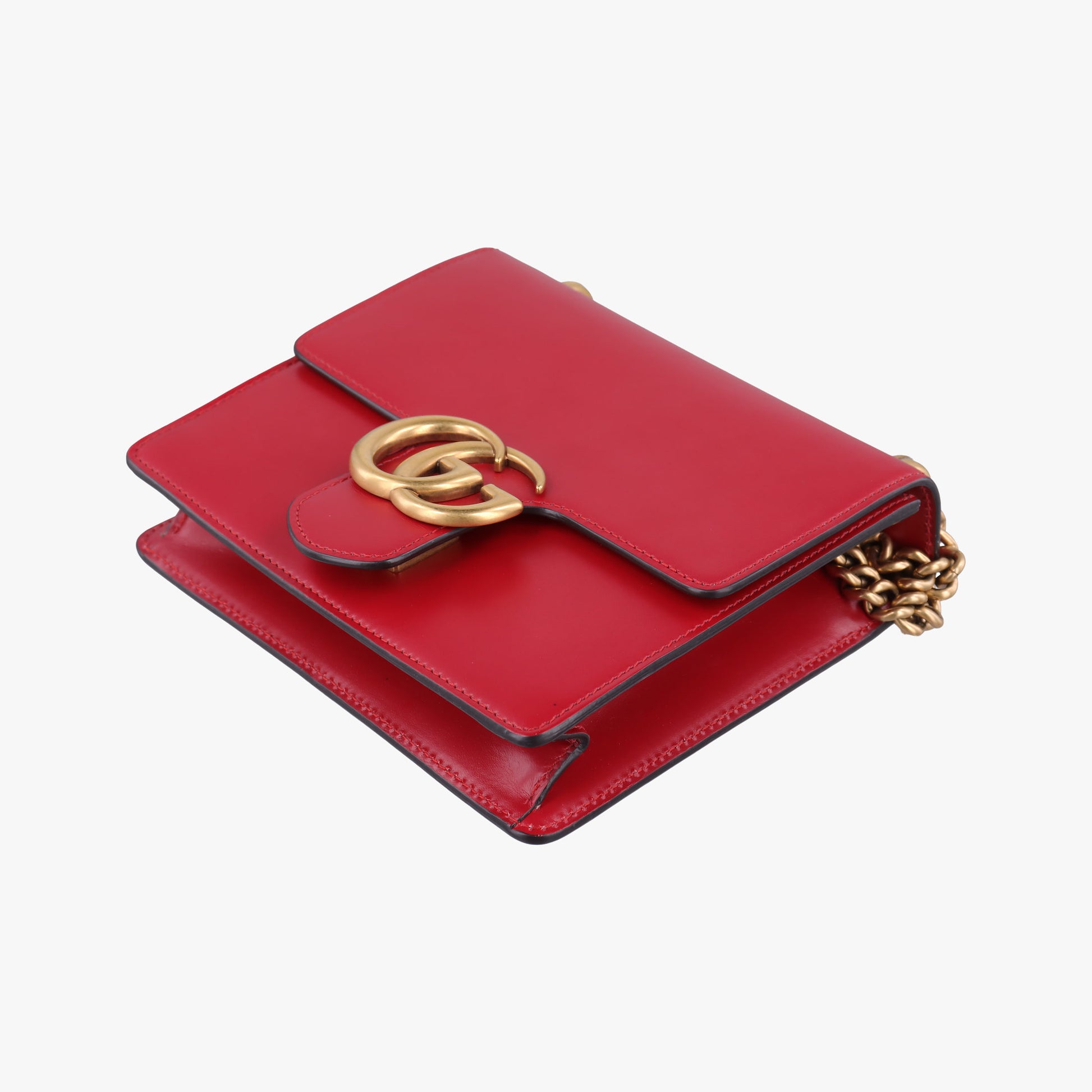 GG Marmont Red Leather 431384 E019735737GGマーモント レッド レザー 431384 E019735737