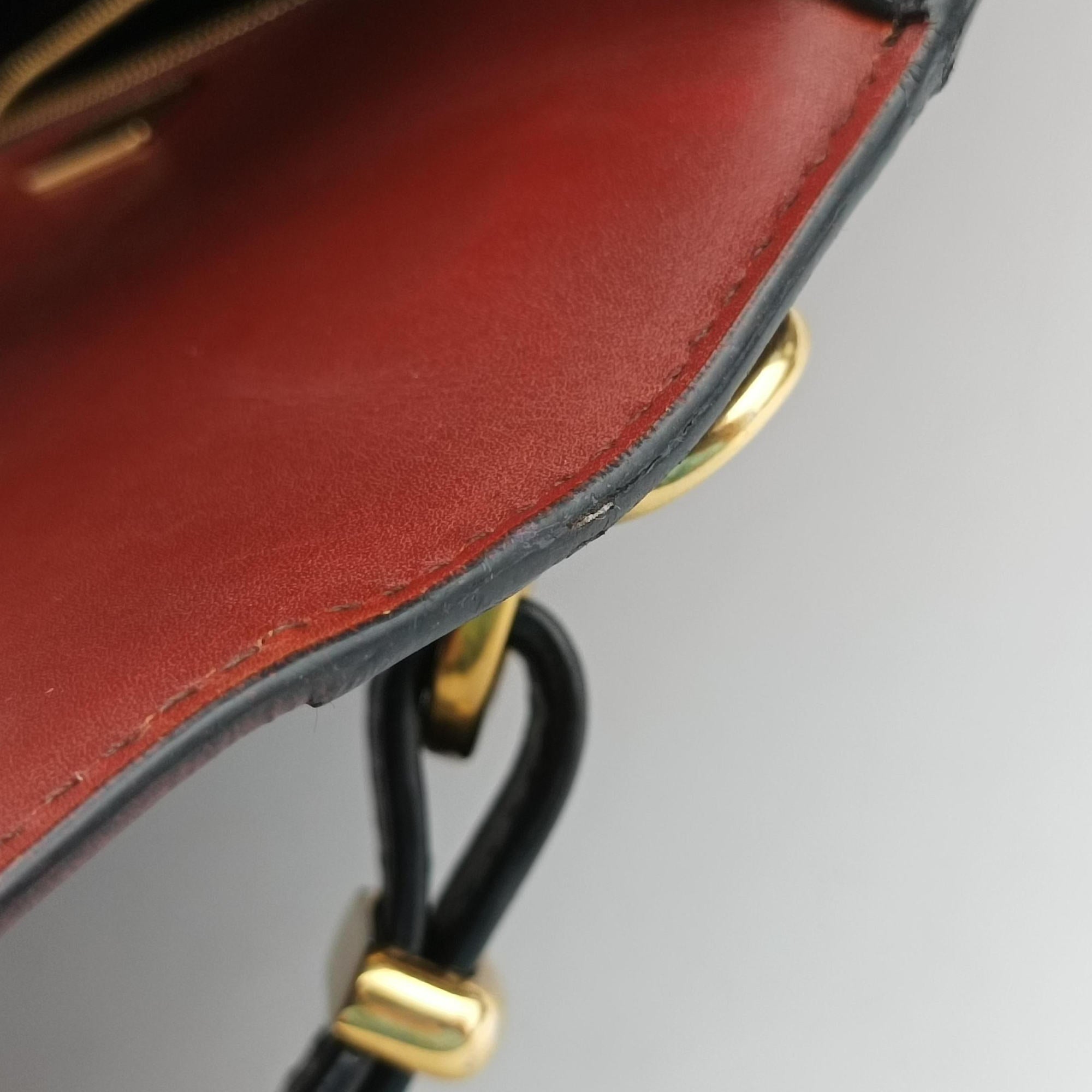 Animalier Cahier Lions Head Black×Red Leather 1BD089 25カイエ ライオンヘッド ブラック×レッド レザー 1BD089 25