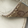 Dialux Queen Large White × Brown Leather×canvas 189883 B1757294ダイラックス クイーン ラージ ホワイト × ブラウン レザー×キャンバス 189883 B1757294