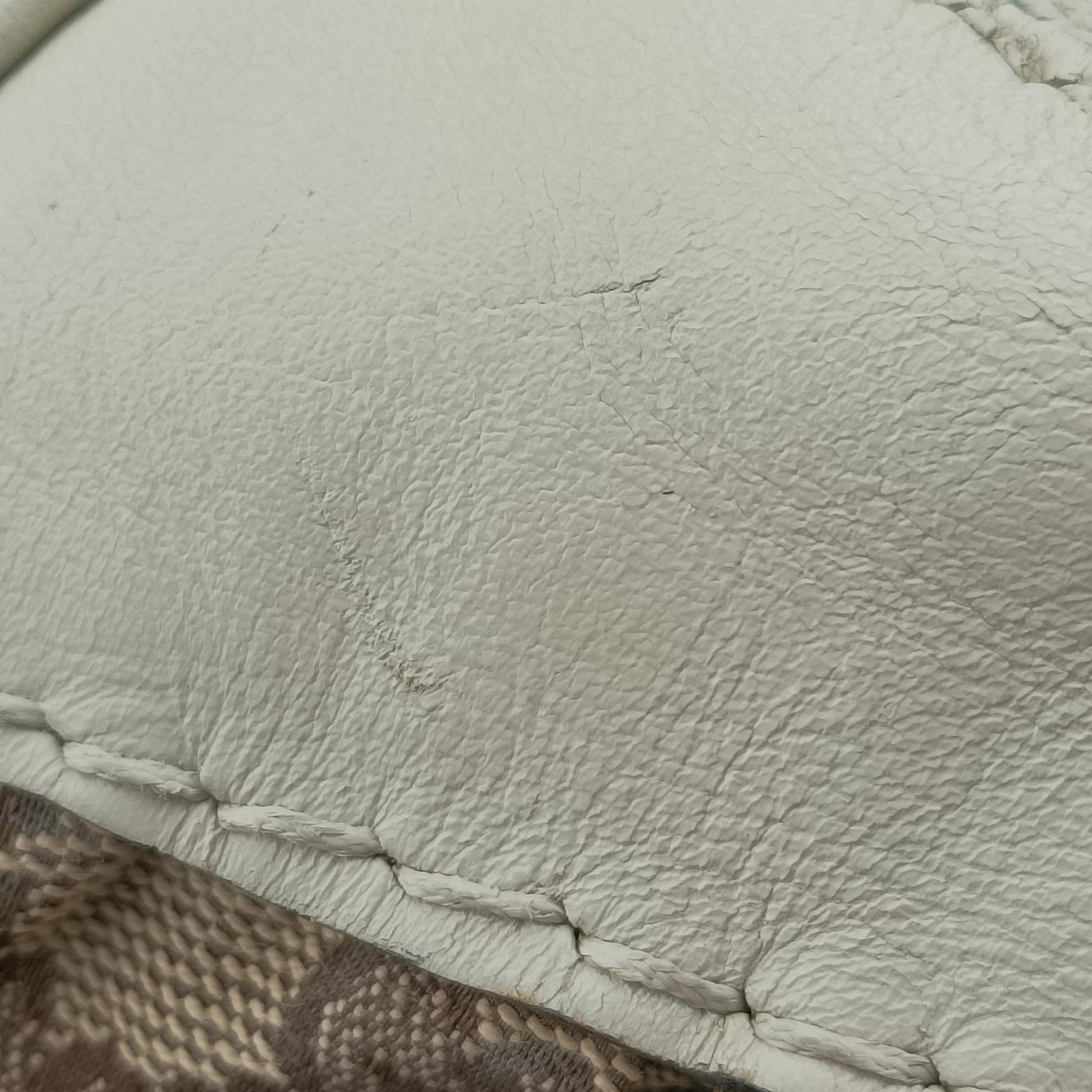 Dialux Queen Large White × Brown Leather×canvas 189883 B1757294ダイラックス クイーン ラージ ホワイト × ブラウン レザー×キャンバス 189883 B1757294